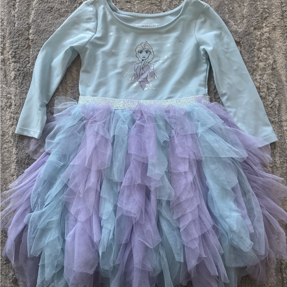Frozen Kids dress - Blue and Purple